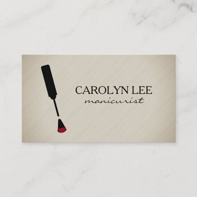 Nail Technician Business Card (Front)