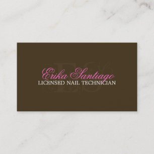 NAIL TECHNICIAN BUSINESS CARD