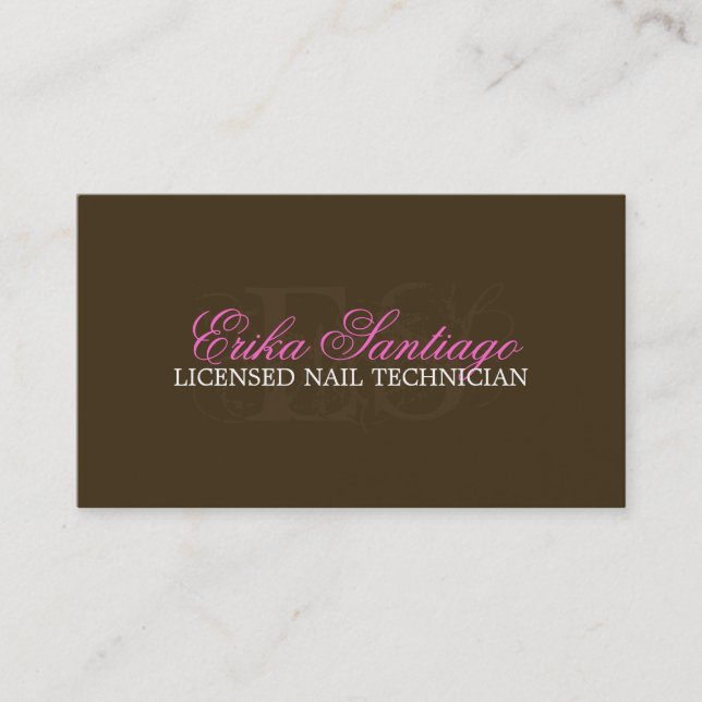 NAIL TECHNICIAN BUSINESS CARD (Front)