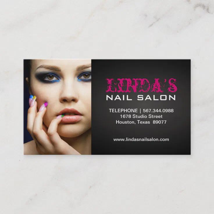 NAIL TECHNICIAN BUSINESS CARD Zazzle