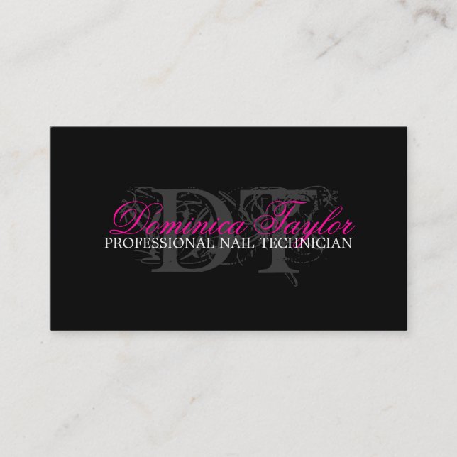 NAIL TECHNICIAN BUSINESS CARD (Front)