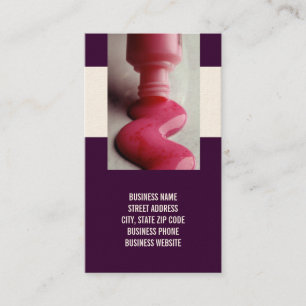 Nail Technician Business Cards