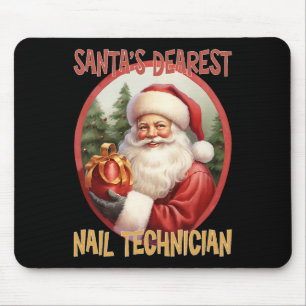 Nail Technician Christmas Holiday Love Xmas Mouse Mat
