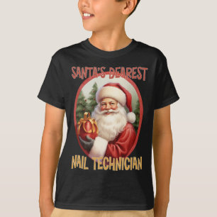 Nail Technician Christmas Holiday Love Xmas T-Shirt