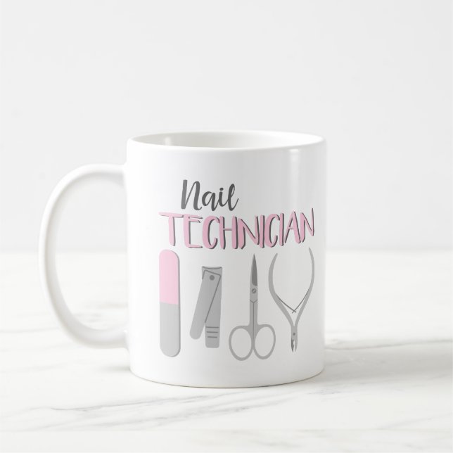 Nail Technician Coffee Mug (Left)
