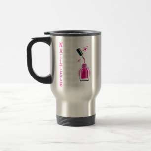 Nail Technician Counsellor Nail Tech Artist Manicu Travel Mug