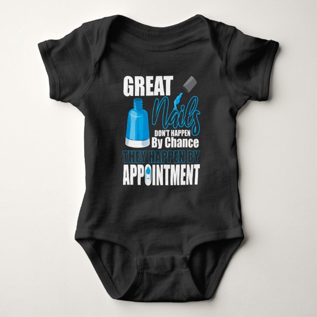 Nail Technician Gift for Nail Painter Baby Bodysuit (Front)