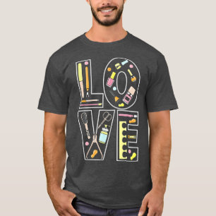 Nail Technician Love Nail Tech Artist Manicurist T-Shirt