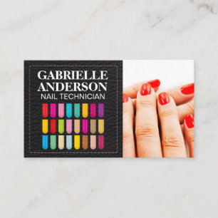 Nail Technician   Manicure Nails Business Card