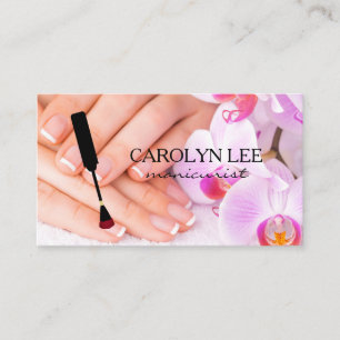 Nail Technician   Manicured Hands Business Card