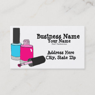 Nail Technician Manicurist Business Cards