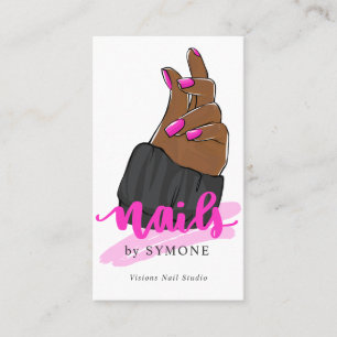 Nail Technician Nail Artist Nails Salon Studio Business Card