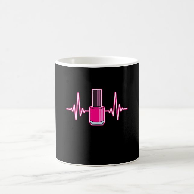 Nail Technician Nail Polish Glitter Nail Coffee Mug (Center)