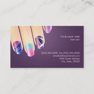 Nail Technician Nail Salon Business Card