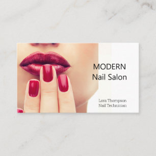 Nail Technician Nails Photo Business Card