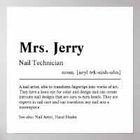 Nail Technician Personalised Gift