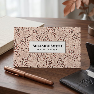 Nail Technician QR CODE Animal Skin Leopard Spot Business Card