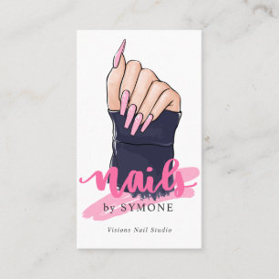 Nail Technician Salon Logo  Business Card