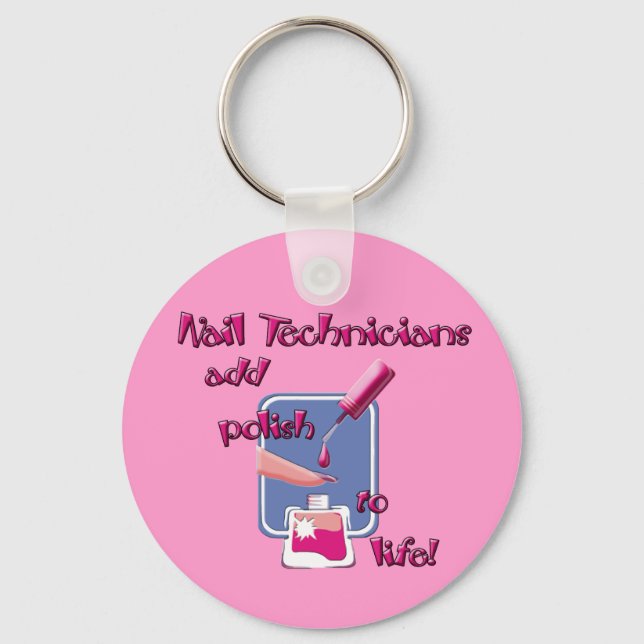 Nail Technicians Keychain (Front)