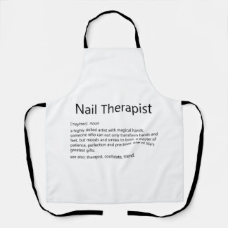 Nail Therapist Definition Nail Tech Nail Apron