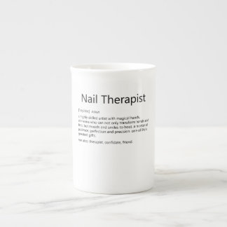 Nail Therapist Definition Nail Tech Nail Bone China Mug