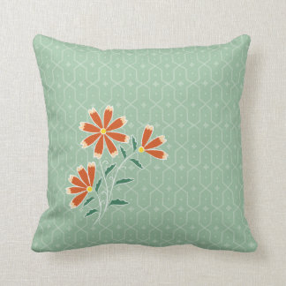 Naila Floral Batik 2 Square Throw Pillow