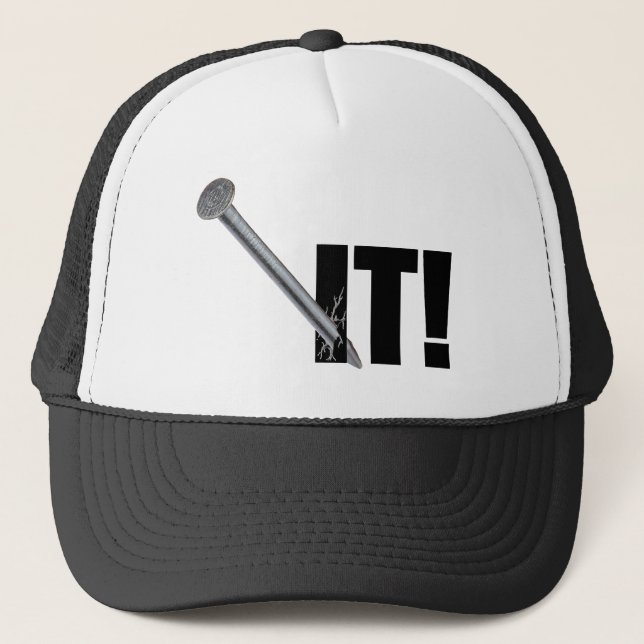 NAILED IT! Black Trucker Hat (Front)
