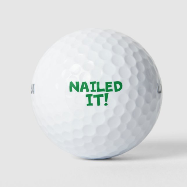 Nailed It Golf Balls (Front)