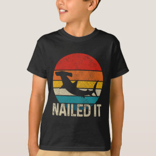 Nailed It Hammerhead Shark Vintage Funny Fishing G T-Shirt