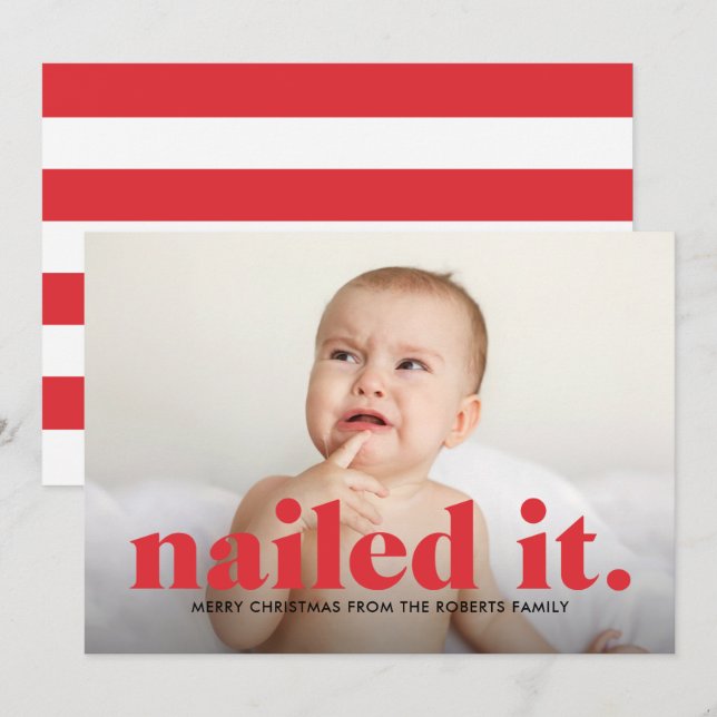 Nailed It Holiday Card (Front/Back)