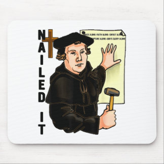 Nailed It Reformation Day Martin Luther Lutheranis Mouse Mat