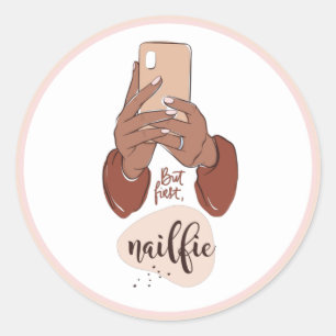 Nailfie Classic Round Sticker