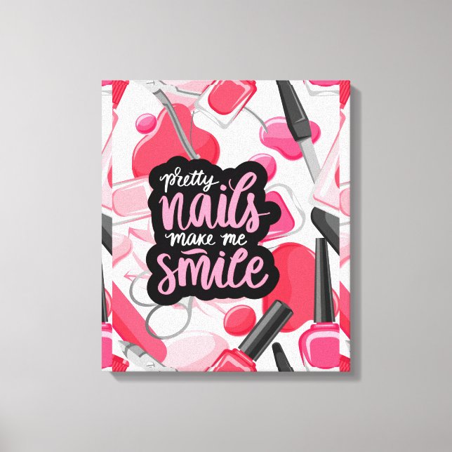 NAILS ART STYLE CANVAS PRINT (Front)