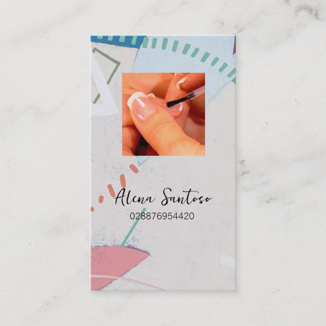 Nails Artist Business Card (Front)