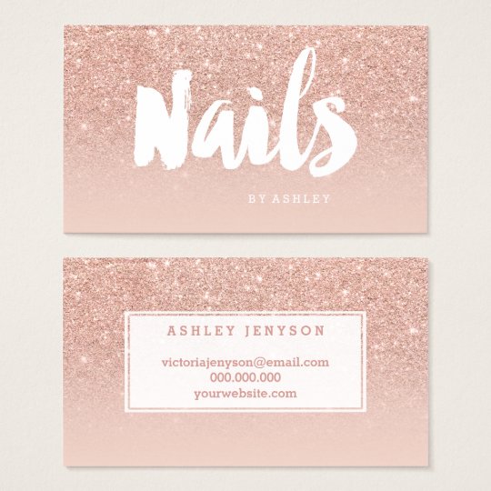 nail tech business cards