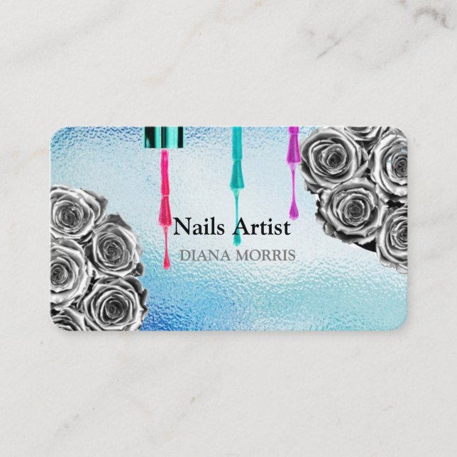 Nails Artist Salon Business Card (Front)