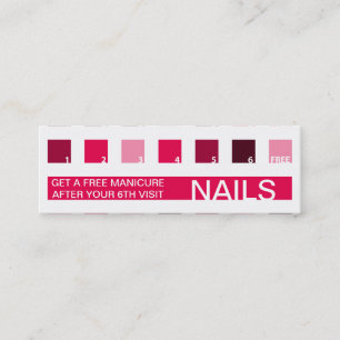 NAILS customer appreciation (mod squares) Loyalty Card