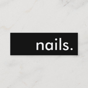 nails. loyalty punch card