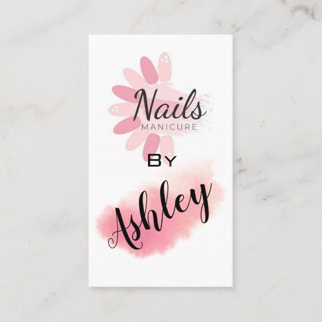 Nails Manicure Business Card (Front)