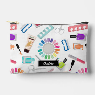 Nails Manicure Pedicure Beauty Makeup Custom Name Accessory Pouch