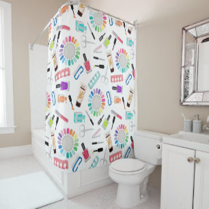 Nails Manicure Pedicure Beauty Salon  Shower Curtain