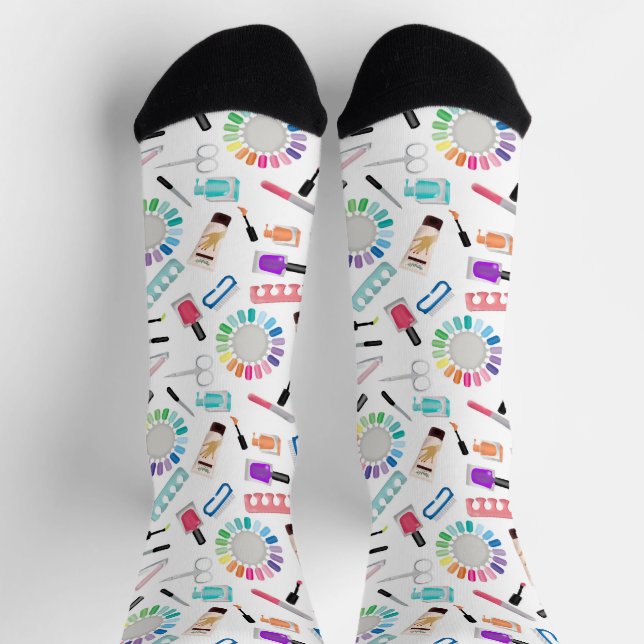 Nails Manicure Pedicure Beauty Salon  Socks (Top)