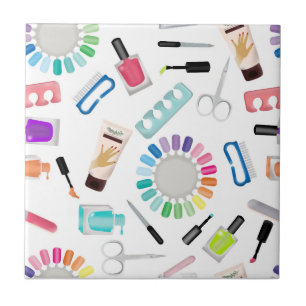 Nails Manicure Pedicure Beauty Salon Tile