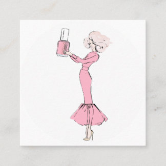 Nails Square Business Card