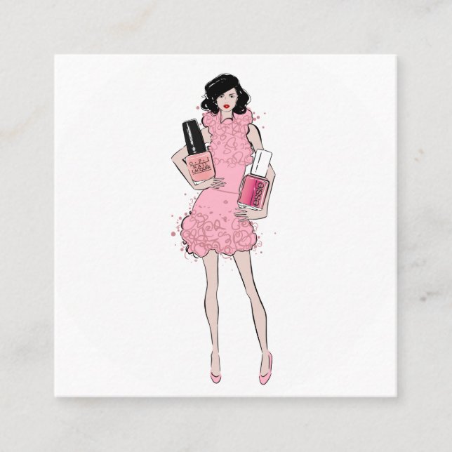 Nails Square Business Card (Front)