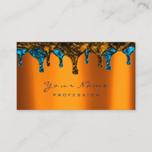 Nails Wax Epilation Depilation Blue Copper Honey Business Card