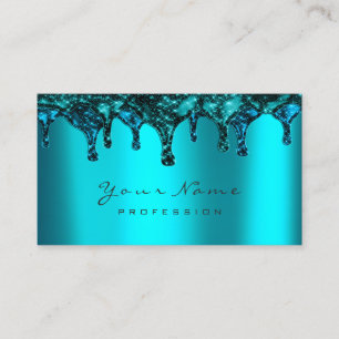 Nails Wax Epilation Depilation Navy Ocean Teal Business Card