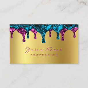 Nails Wax Epilation Depilation Pink Gold Blue Navy Business Card