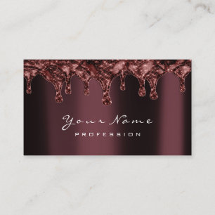 Nails Wax Epilation Studio Bronze Chocolate Cake Business Card