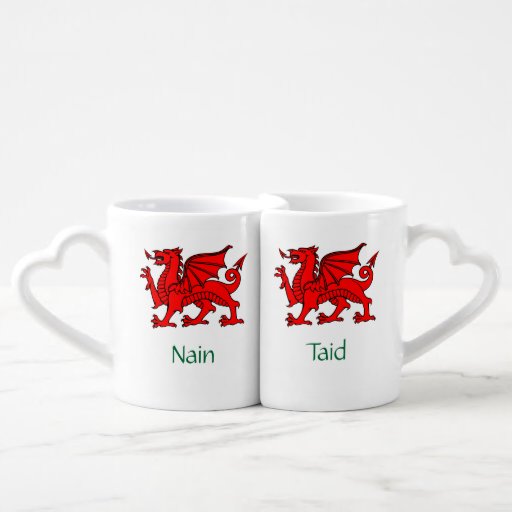 Nain and Taid - Welsh Grandparents' Lovers Mugs